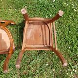 6 sanded bistro chairs