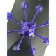 Blue Glass Chandelier, Contemporary, Attributed to Murano