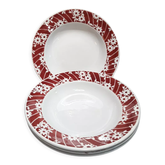 4 Amandinoise soup plates