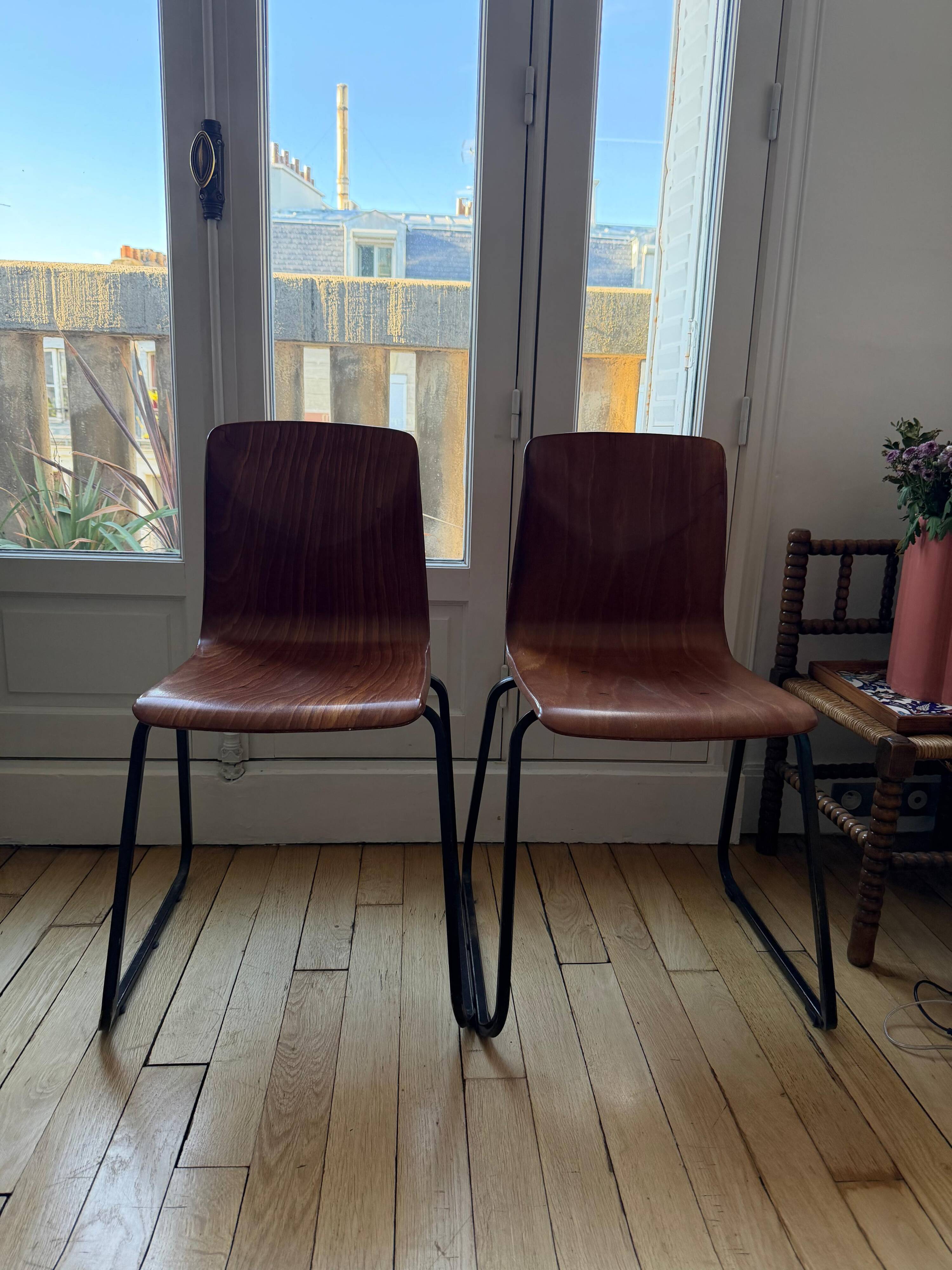 Paire de chaises vintage