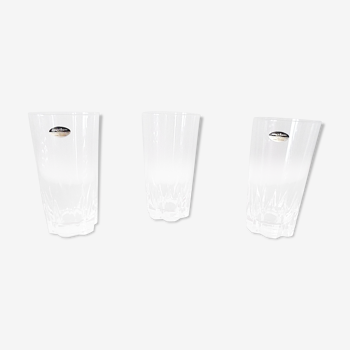 Lot 3 verres à eau cristal d'Arques