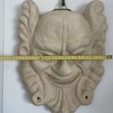 Ancient Rare Head Face Mascaron Satyr Mask Pottery Bavent France Clay