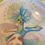 Set of 3 Limoges porcelain plates