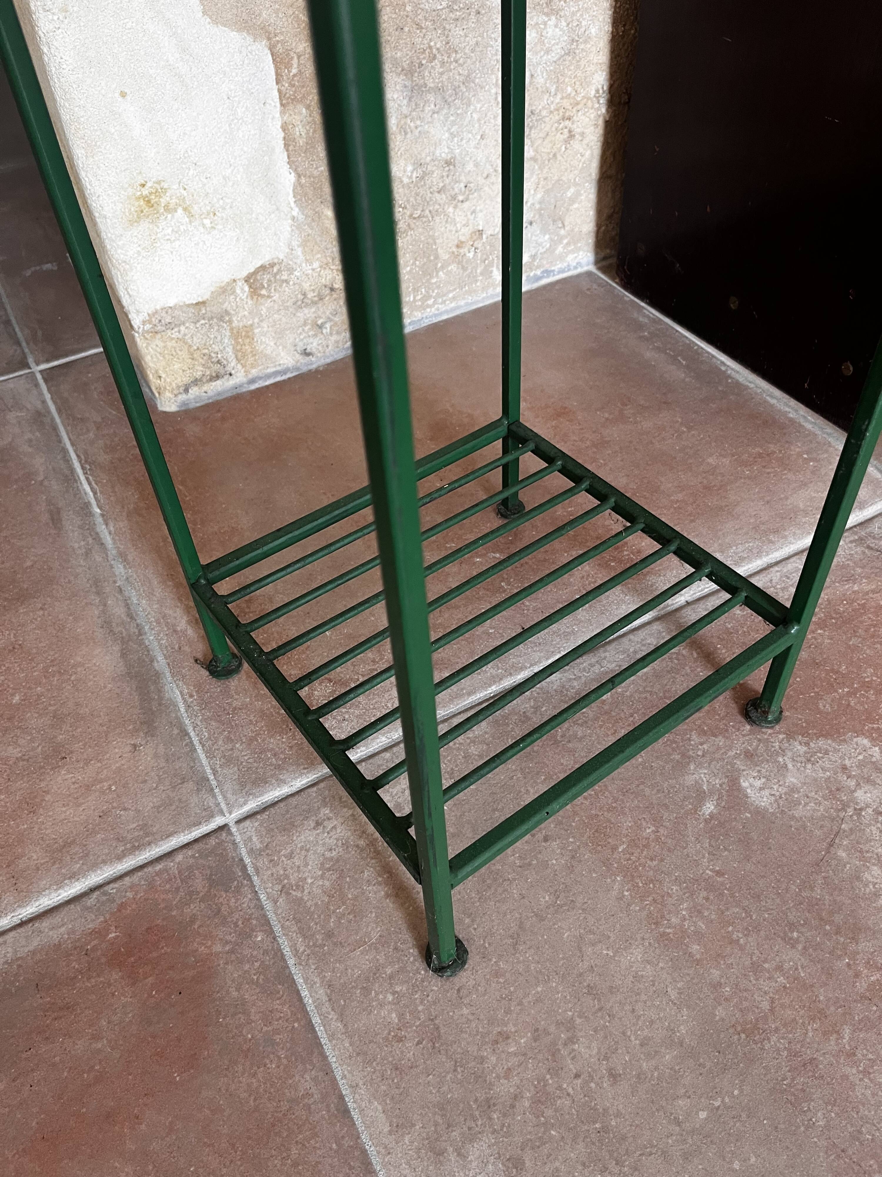 Metal and wood console table