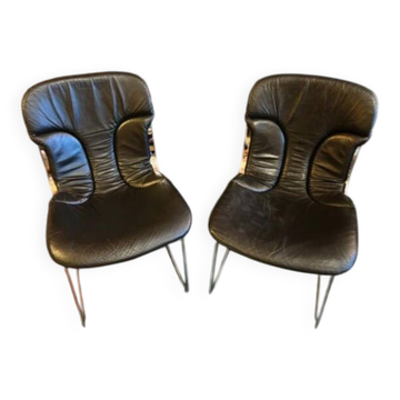 2 Willy Rizzo chairs for Cidue