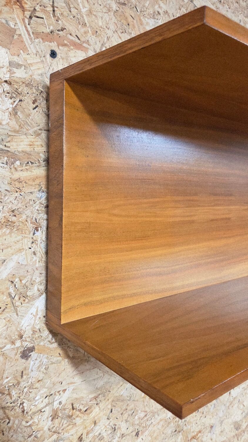 1970 teak shelf by Wilhelm Renz