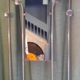 Aluminum floor coat rack