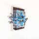 Stunning XXL Chrome and murano glass wall light by AV Mazzega