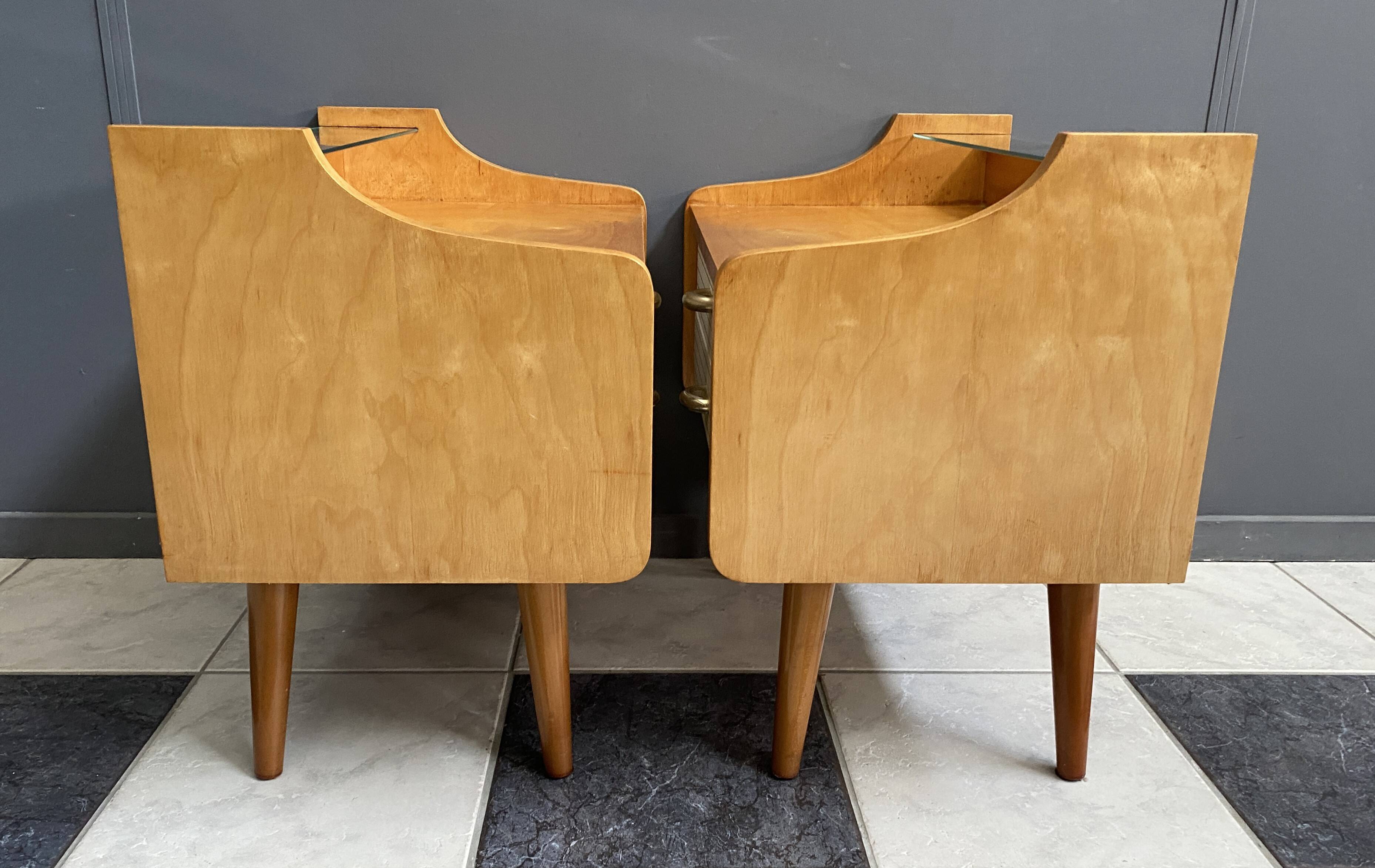 Set of 2 1960s bedside tables