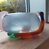 Colored glass sculpture
