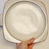 Olivier Roy Vallauris - 4 flat plates in vintage ceramic 1972