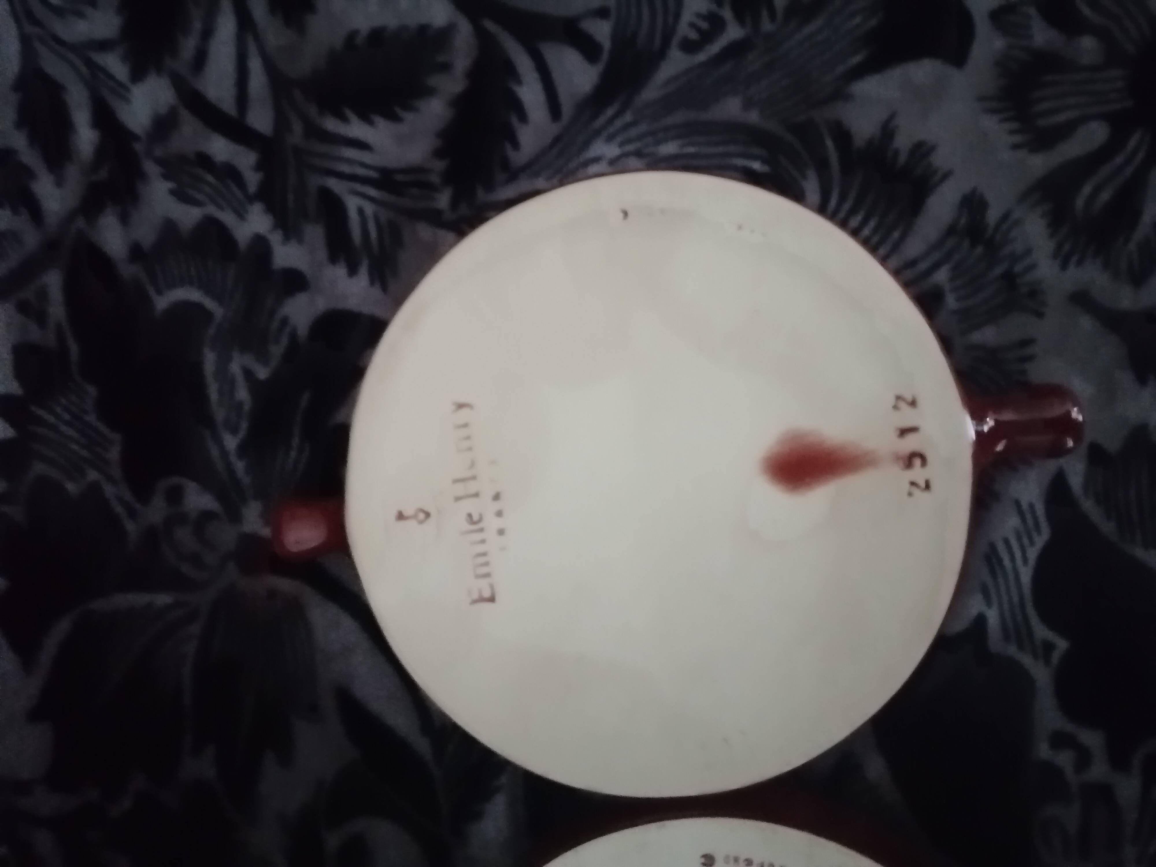 Set of three ceramic snail dishes