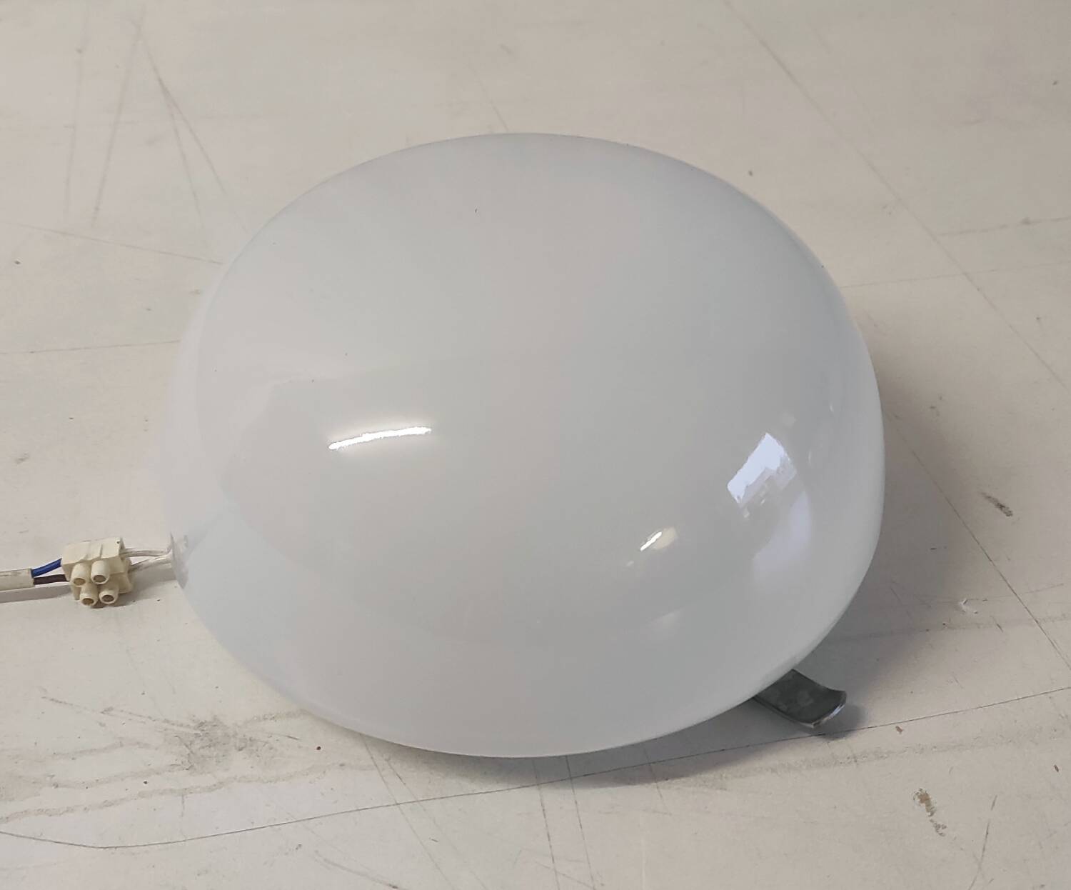 Opaline globe ceiling light / wall light 20 cm - 1960s