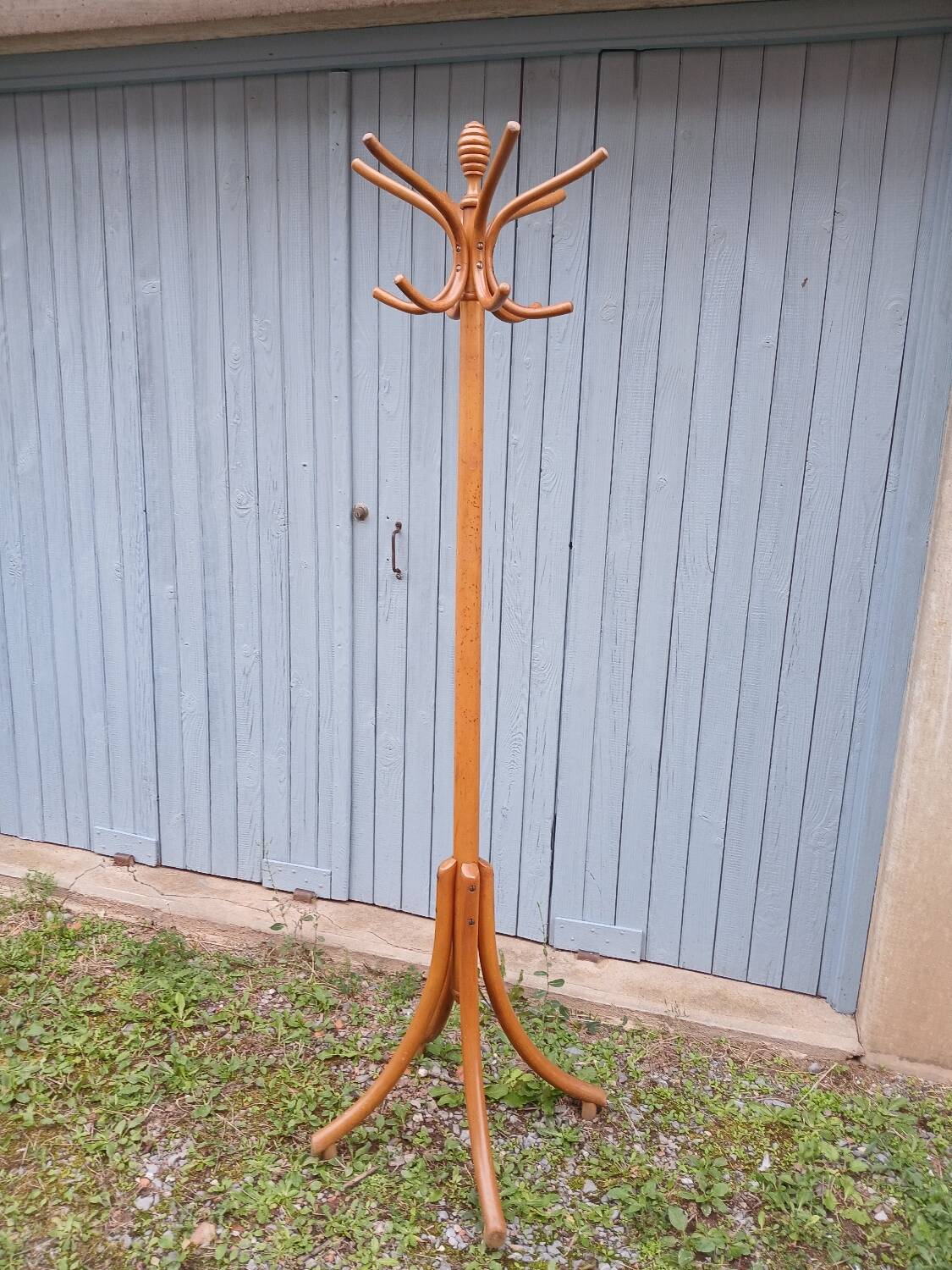Antique parrot coat rack