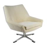 Original Restored Armchair "Shell" German Democratic Republic, 60s, Cord beige