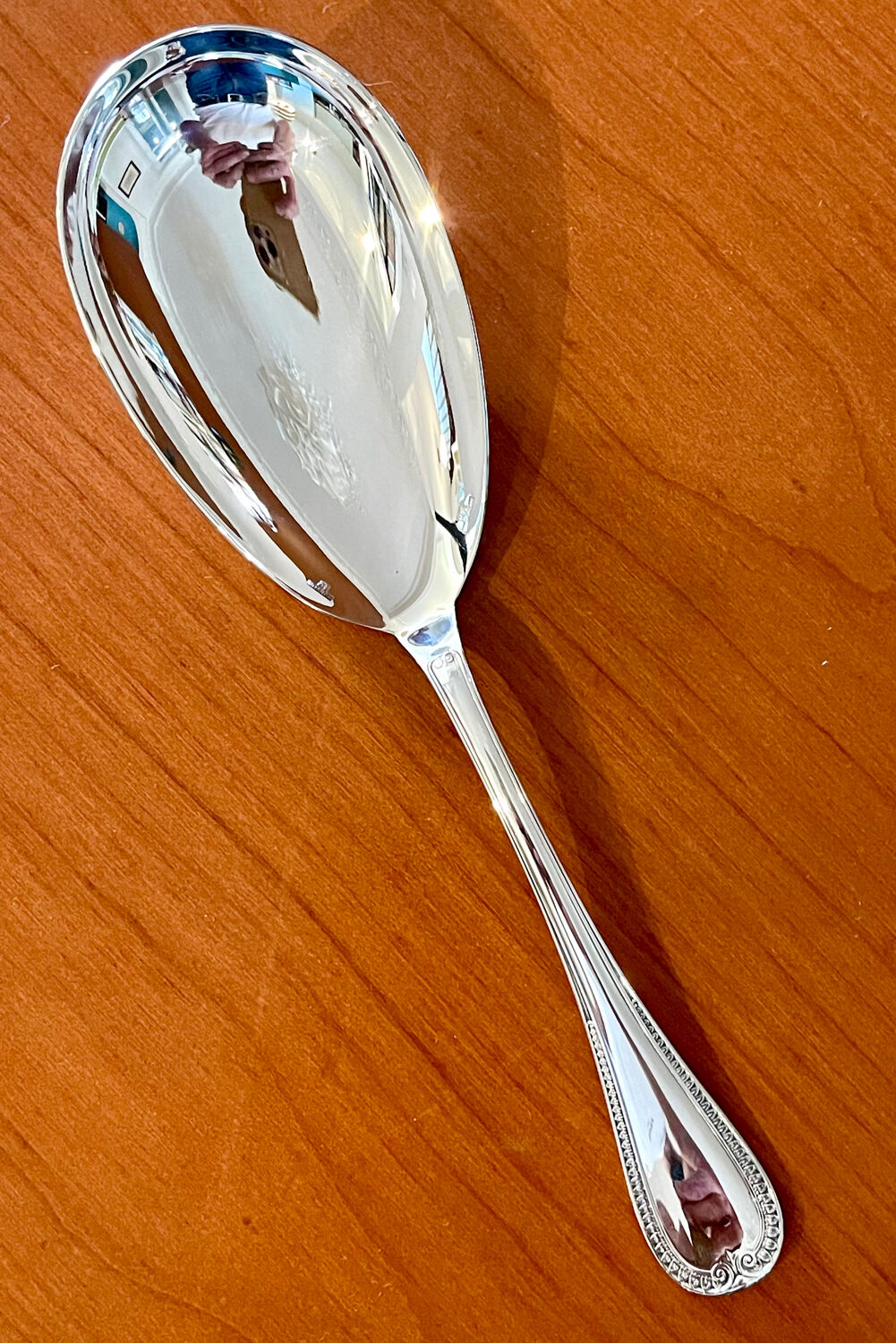 Christofle Malmaison, rice and chip scoop, serving set, mint condition