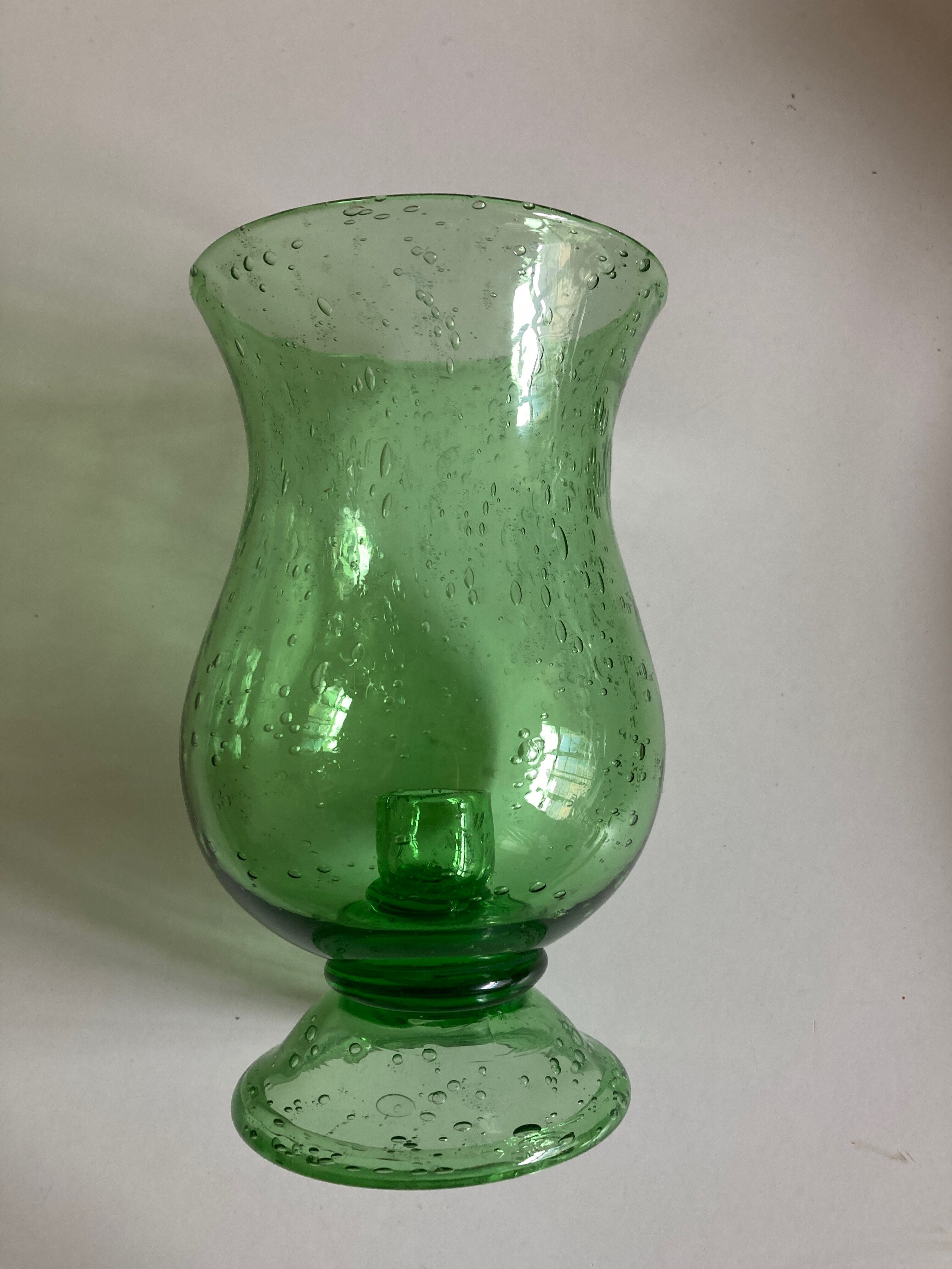 Glass garden candle holder by Biot