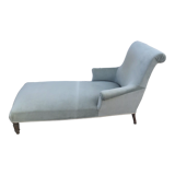 Vintage daybed in gray green velvet