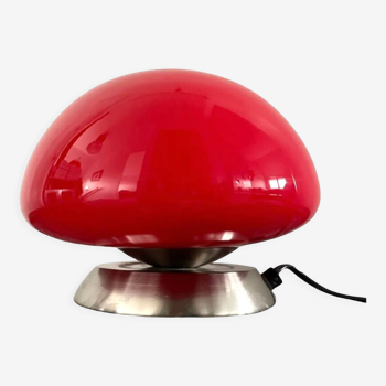 Lampe champignon tactile rouge ovni