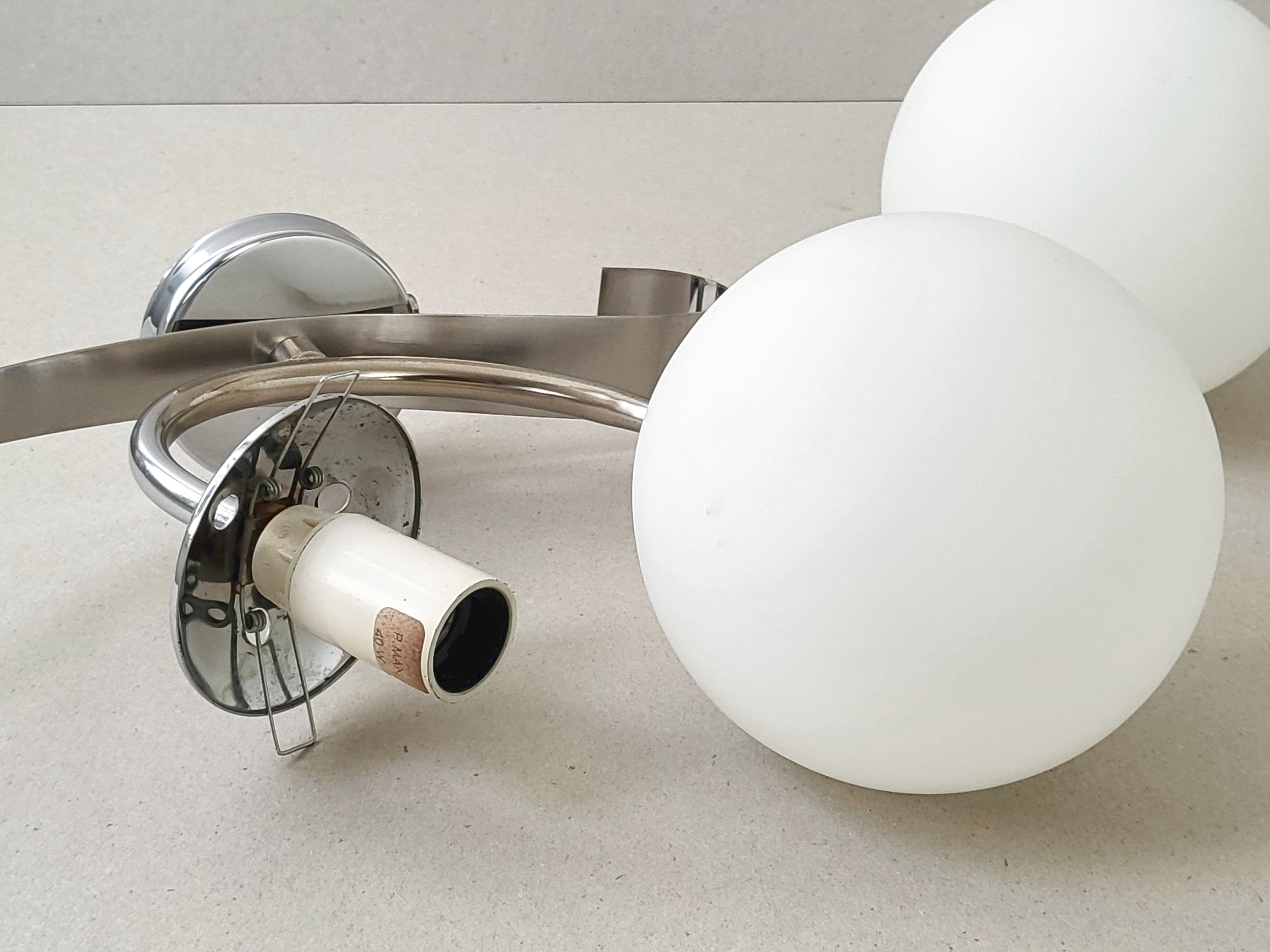 Pair of wall lamps space age 1970