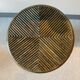 Vintage rattan plant pedestal
