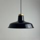 Ancienne suspension d’atelier emaillee industriel