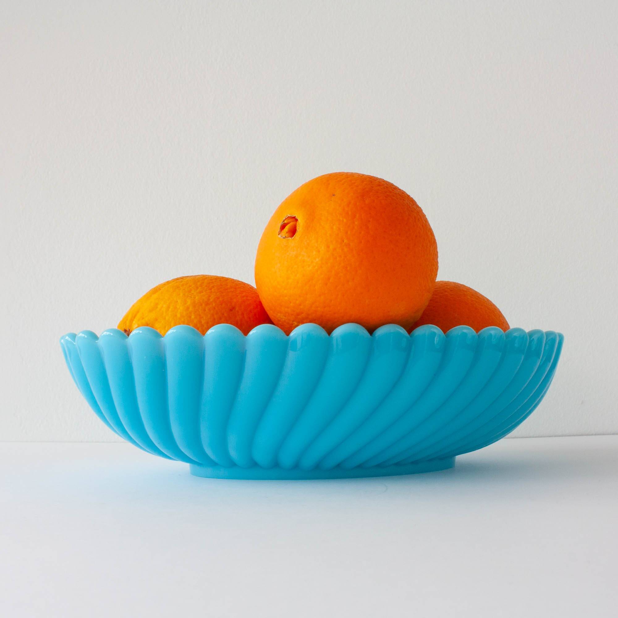 1940s Art Deco Portuguese Glass Bowl by IVIMA
