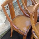 six Art Deco-era gondola chairs
