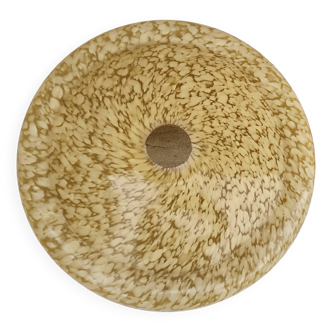 Speckled yellow clichy glass globe