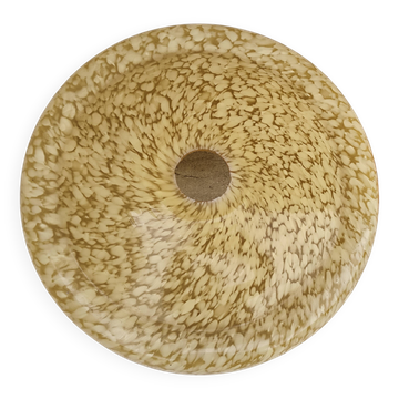 Speckled yellow clichy glass globe