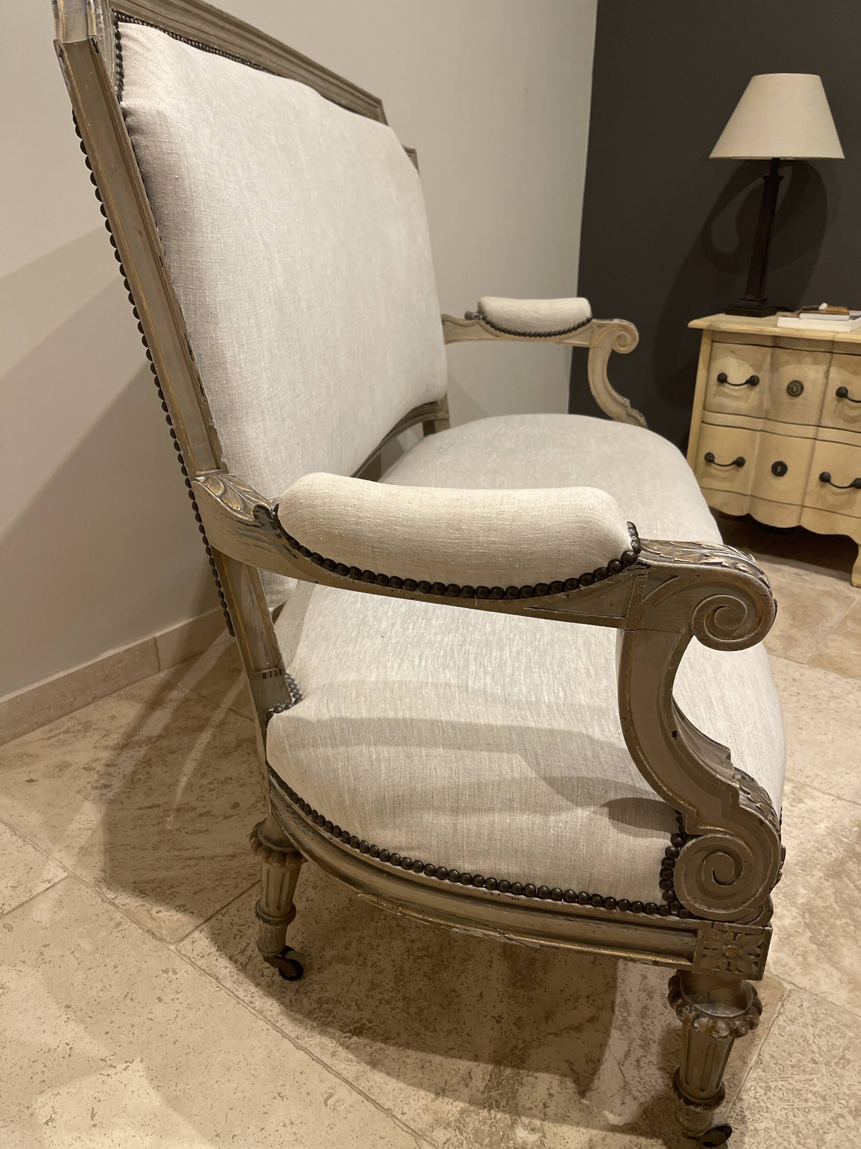 Period Napoleon III sofa refurbished