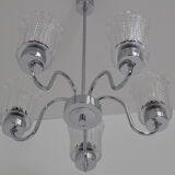 Chrome chandelier Jilove u Decina,1970