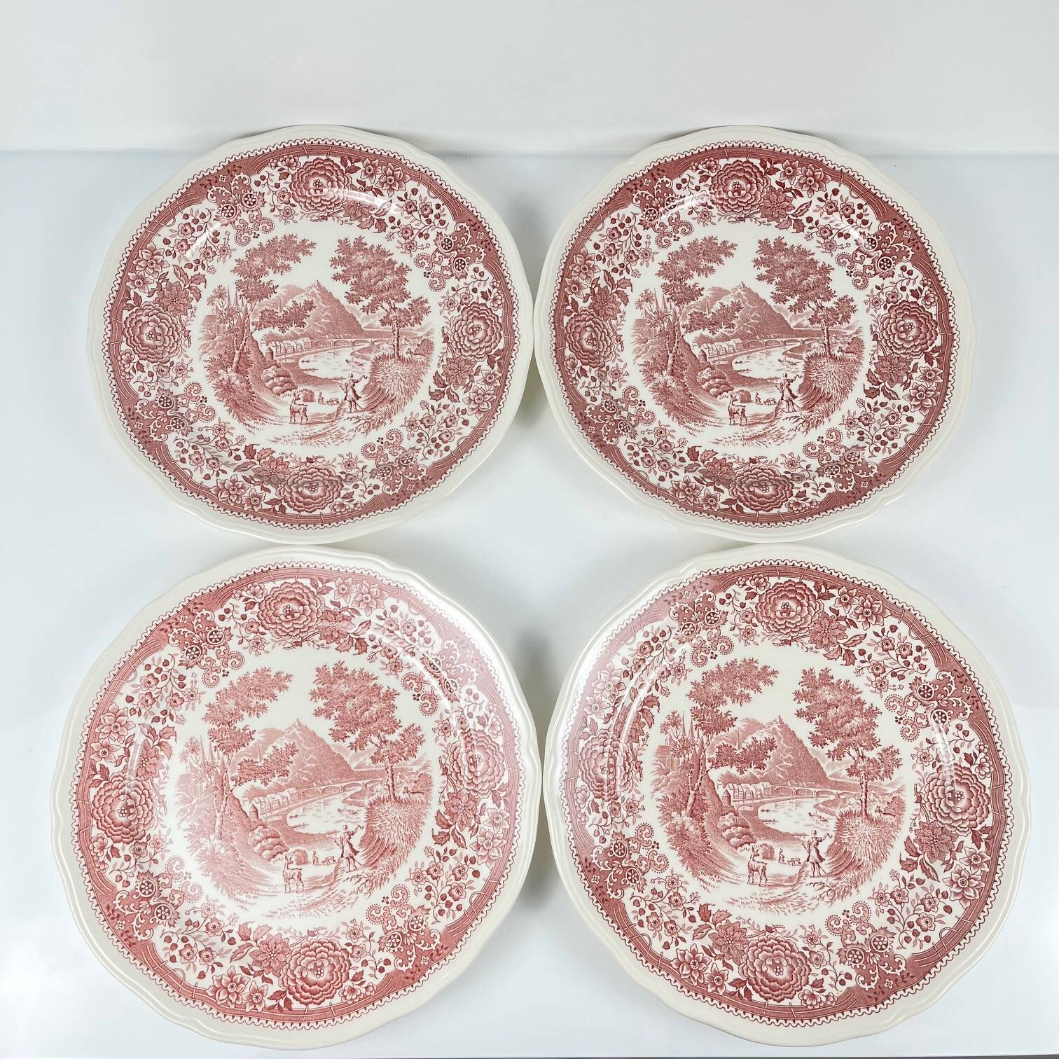 Set de 4 assiettes plates "Burgenland"rouge, Villeroy & Boch