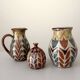 Set of 3 Malarmey Ceramics Vallauris Jug Vase Tulips Flower Holder