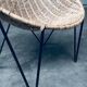 Mid-Century Modern Design Egg Basket Wicker Chairs, Italy, 1950s, Set of 3