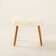 Danish mid century footstool in sheepskin, 1960s