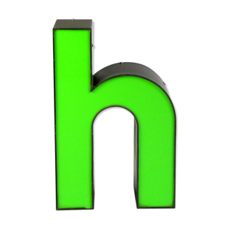 Letter h green