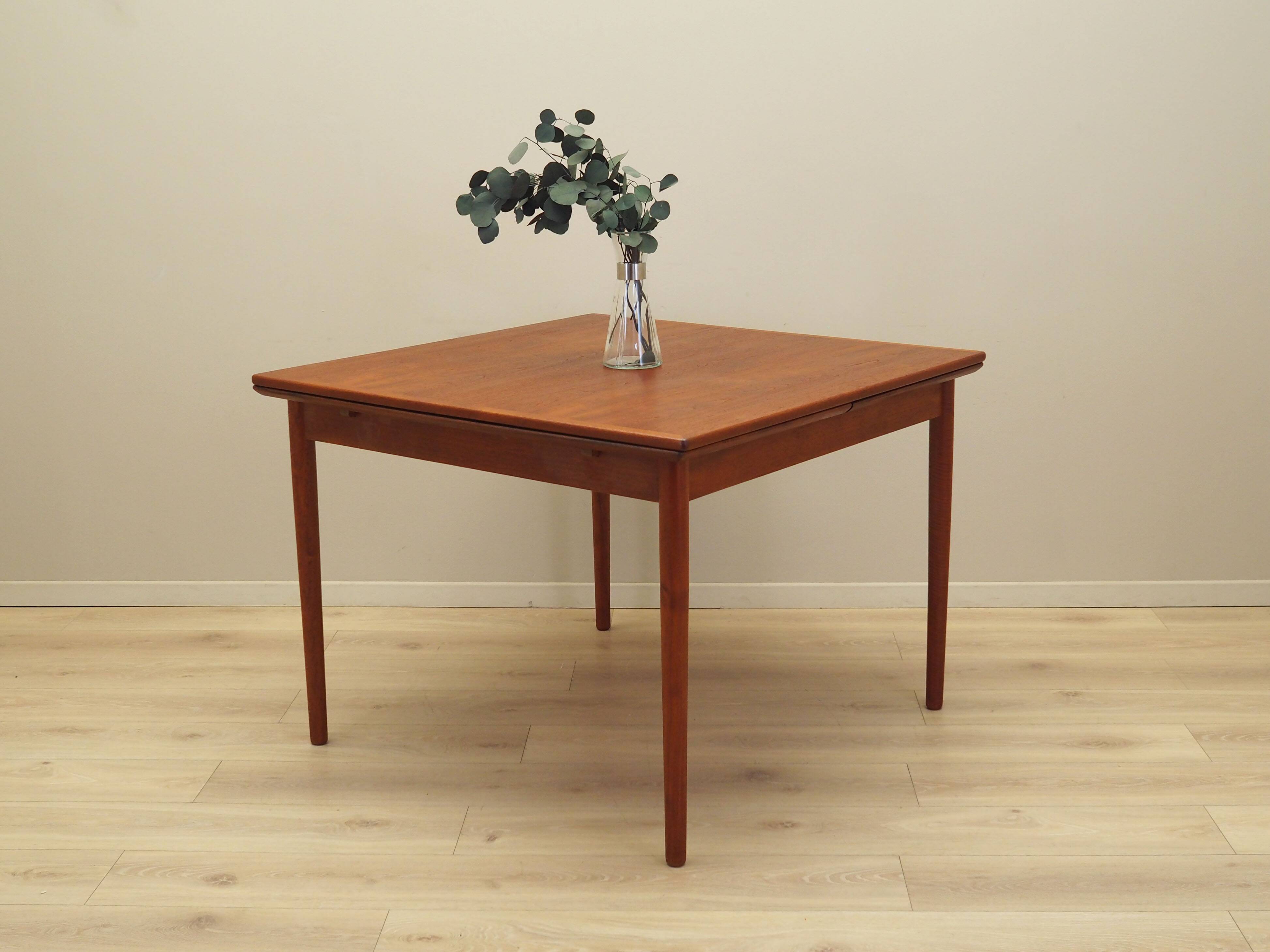 Teak table, Danish design, 1970s, production: Denmark