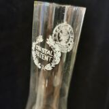 Lampe à pétrole verre en cristal Czechoslovakia