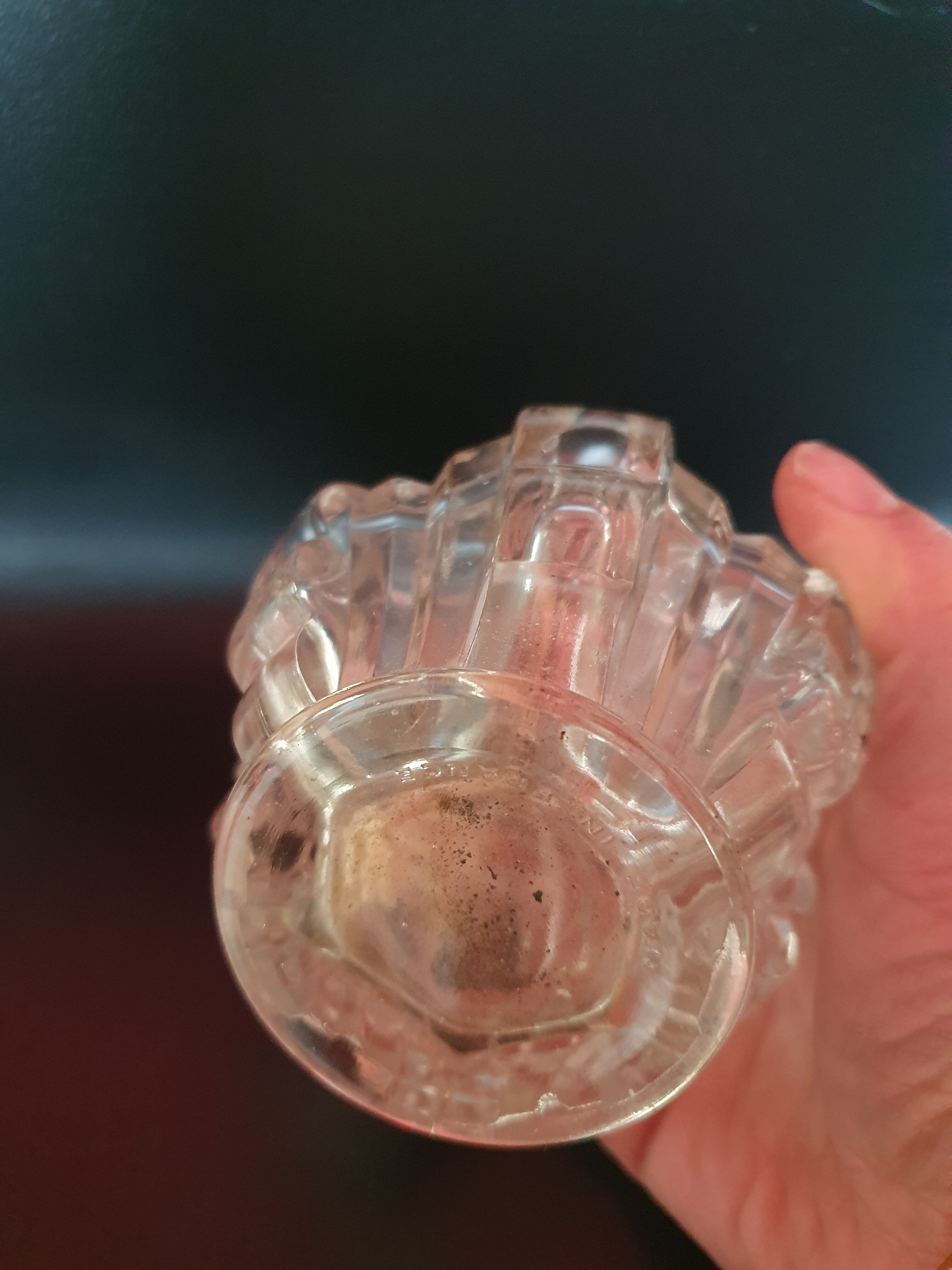 Vintage chiseled glass bottle antique perfume diffuser