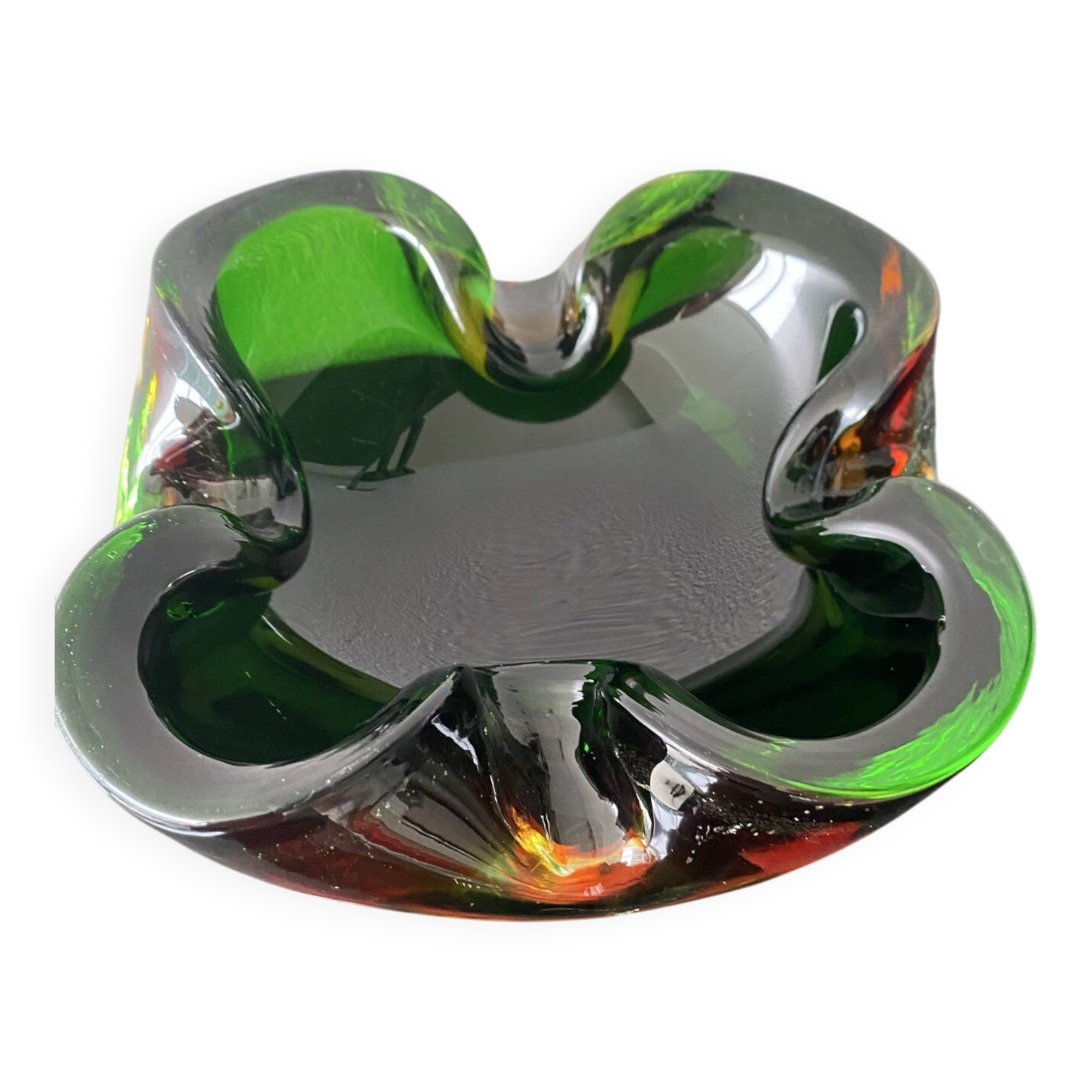 Murano Sommerso Ashtray by Flávio Poli