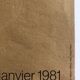 Eduardo chillida, galerie maeght, 1980. affiche originale en sérigraphie sur kraft lurrak céramique