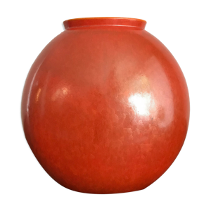 vase en céramique orange