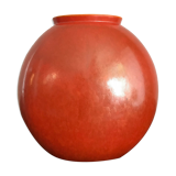 Italian Guido Andloviz big orange ceramic vase, 1940s