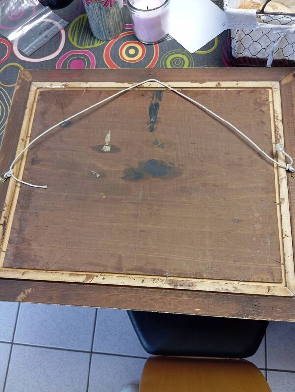 Peinture sur panneau ancien