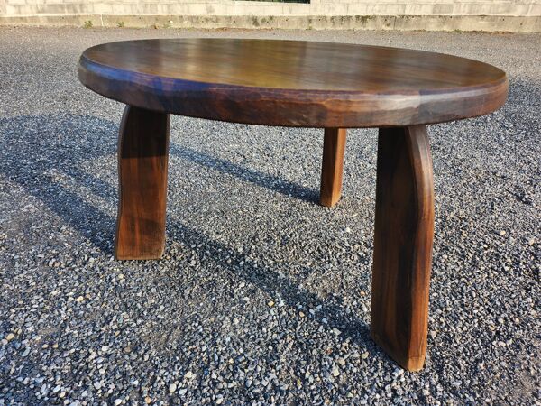 Aranjou Table basse d'appoint, Orme, France, années 1970/80