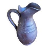 Pichet Ancien Terre Cuite Irisé Cuisine Vintage #D966