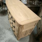 Louis XIV style solid cherry chest of drawers