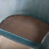 Rare Pair of Danish Easychairs in Teak & Mohair 1950s