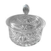 Sucrier en verre moulé ancien vintage dp0421004